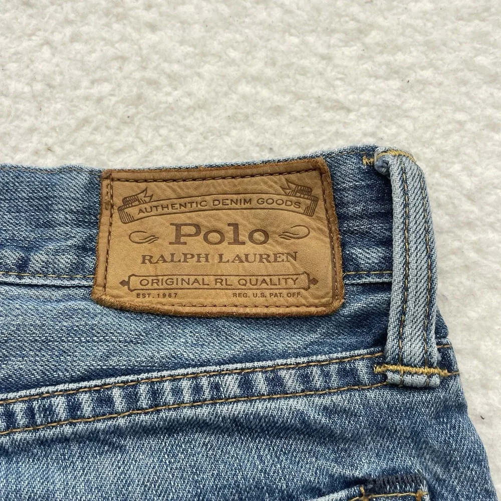 Polo Ralph Lauren Jeans Mens 38x30 (Tag 36x32) Hampton Relaxed Straight Stone